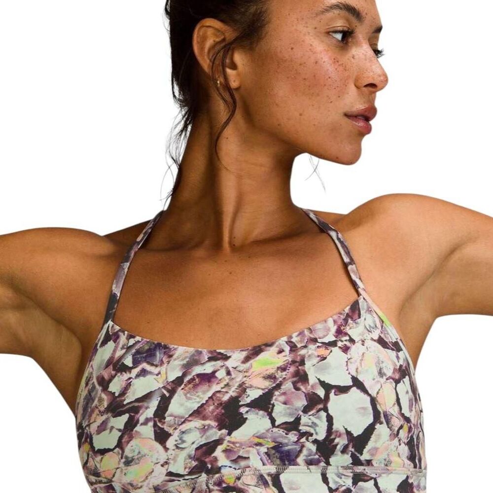 Lululemon Flow Y Bra Nulu *Light Support, A–C Cups in Terazzo Glaze Multi